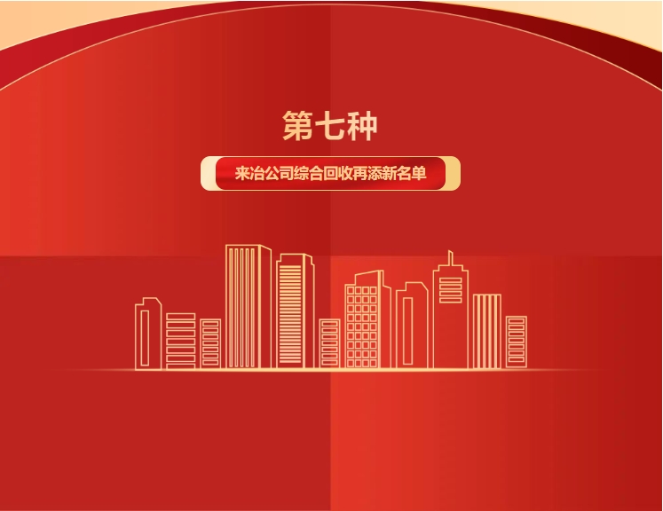 第七種！來冶公司綜合回收再添新名單